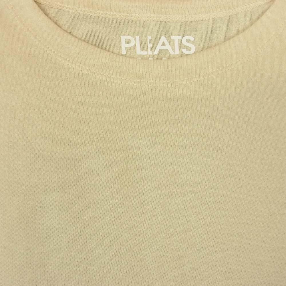 プリーツプリーズ ISSEY MIYAKE イッセイミヤケ PP03-JK766 ドルマンスリーブ ワイドシルエット カットソー ベージュ系 5【美品】【中古】