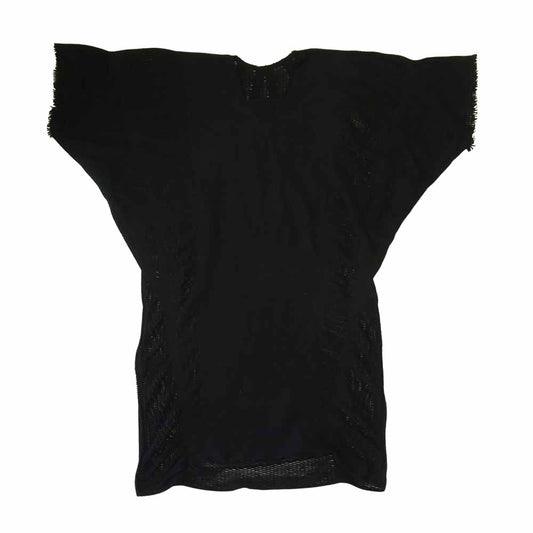 ISSEY MIYAKE イッセイミヤケ IM41KH706 me A-POC INSIDE ドルマンスリーブ ニット ワンピース ブラック系 2【中古】