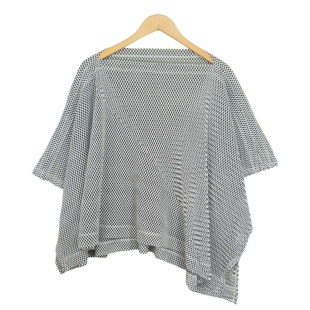 ISSEY MIYAKE イッセイミヤケ MI81FK641 me プリーツ加工 メッシュ 変形カットソー ブラック系 サイズ表記無【美品】【中古】