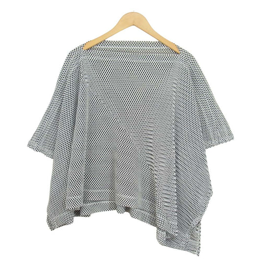 ISSEY MIYAKE イッセイミヤケ MI81FK641 me プリーツ加工 メッシュ 変形カットソー ブラック系 サイズ表記無【美品】【中古】