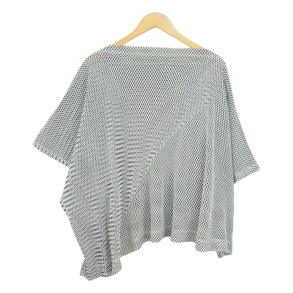 ISSEY MIYAKE イッセイミヤケ MI81FK641 me プリーツ加工 メッシュ 変形カットソー ブラック系 サイズ表記無【美品】【中古】