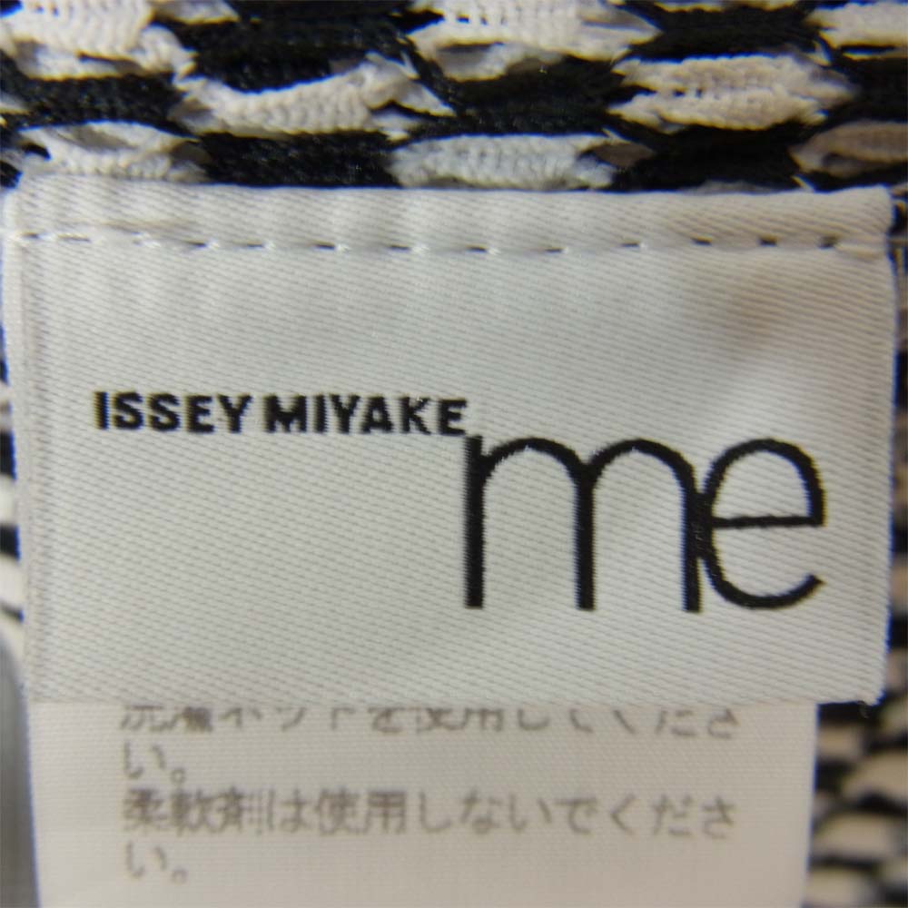 ISSEY MIYAKE イッセイミヤケ MI81FK641 me プリーツ加工 メッシュ 変形カットソー ブラック系 サイズ表記無【美品】【中古】