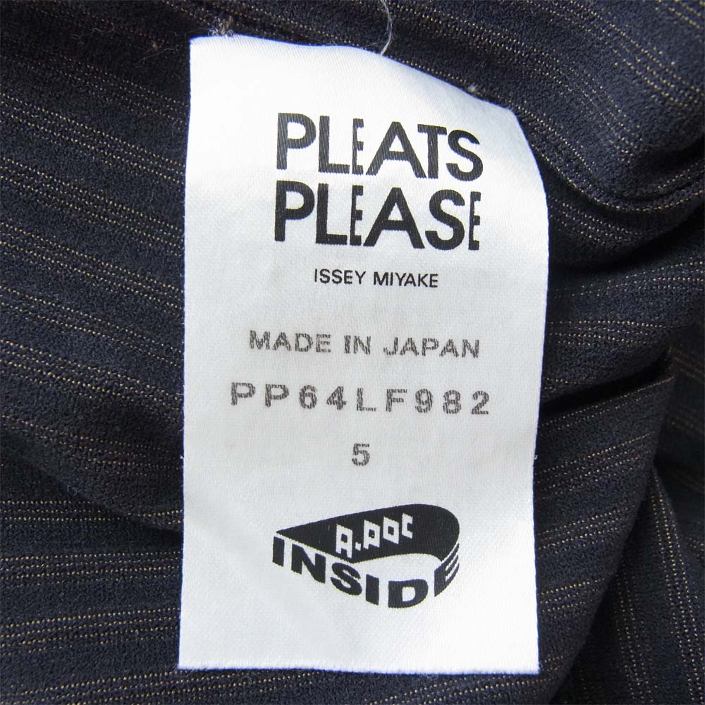 プリーツプリーズ ISSEY MIYAKE イッセイミヤケ A-POC INSIDE PP64LF982 レギンス パンツ ブラウン系 5【中古】