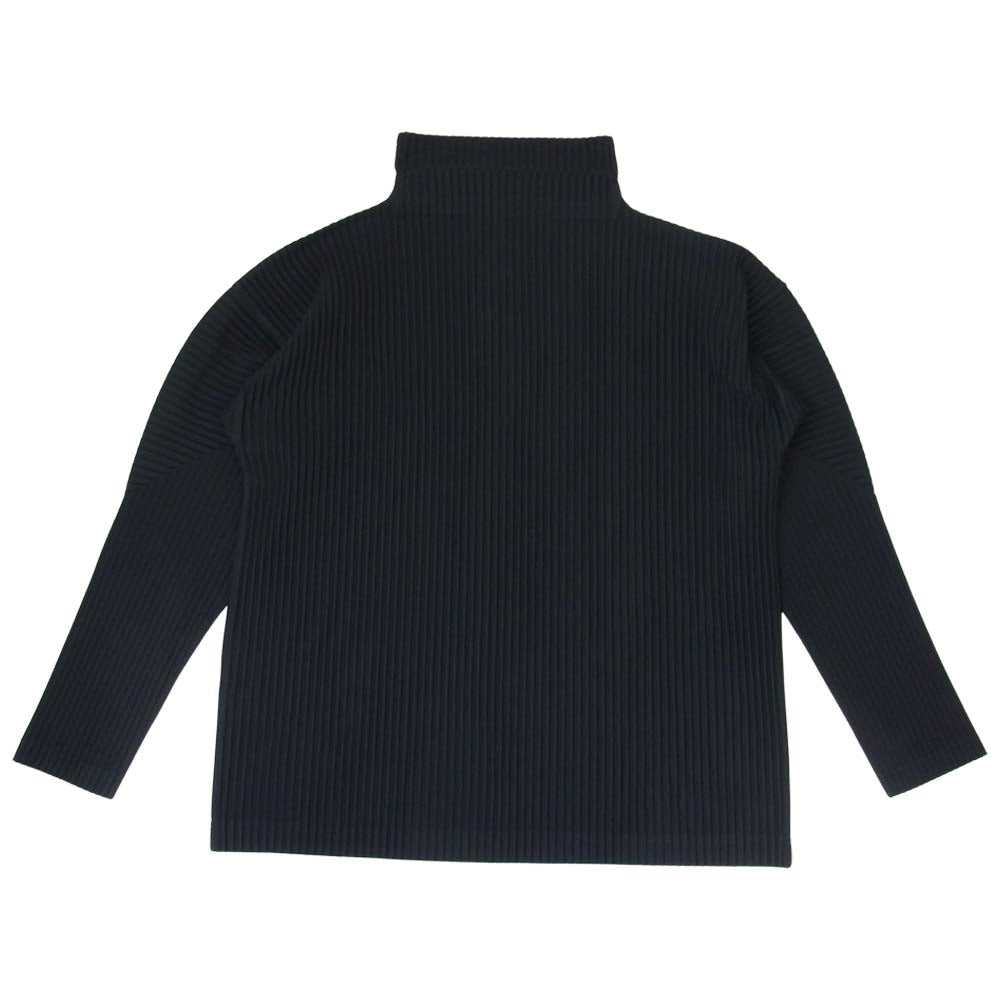 プリーツプリーズ HOMME PLISSE オムプリッセ HP55JK122 ハイネック プリーツ加工 カットソー ブラック系 3【中古】
