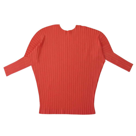 プリーツプリーズ ISSEY MIYAKE イッセイミヤケ PP51-FT354 プリーツ加工 ドルマンスリーブ カットソー ピンク系 3【美品】【中古】