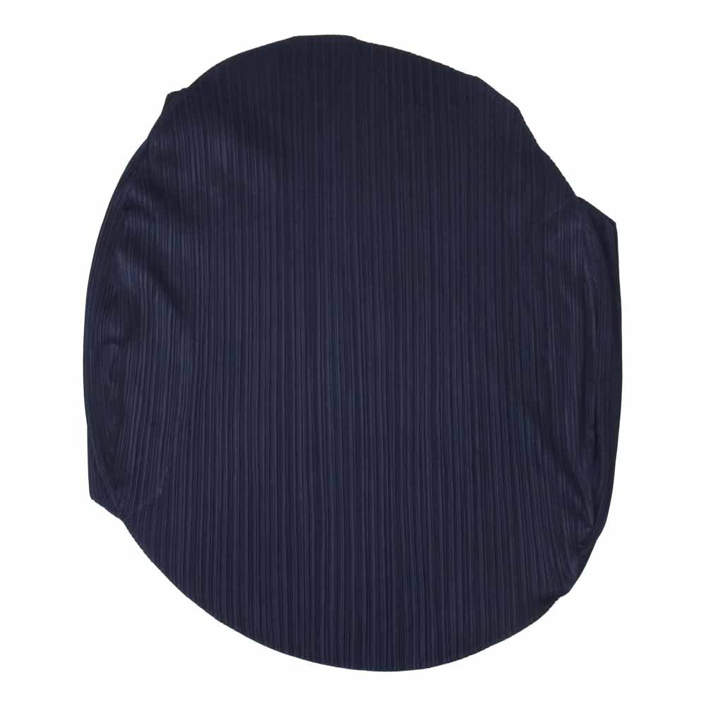 プリーツプリーズ ISSEY MIYAKE イッセイミヤケ PP11-JT501 SHINY ROUND Tunic ラウンド チュニック カットソー ネイビー系 3【美品】【中古】