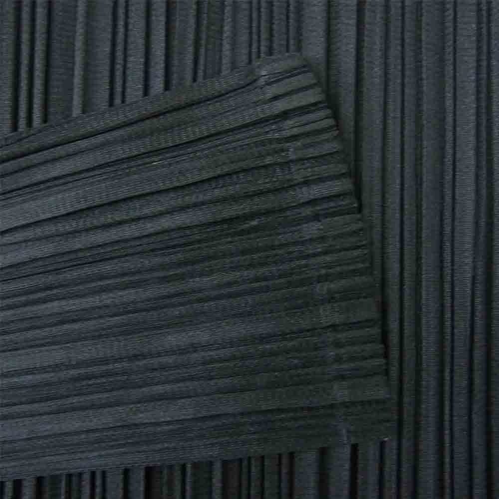 プリーツプリーズ ISSEY MIYAKE イッセイミヤケ PP81-JH146 プリーツ加工 サイドスリット ワンピース ブラック系 3【美品】【中古】