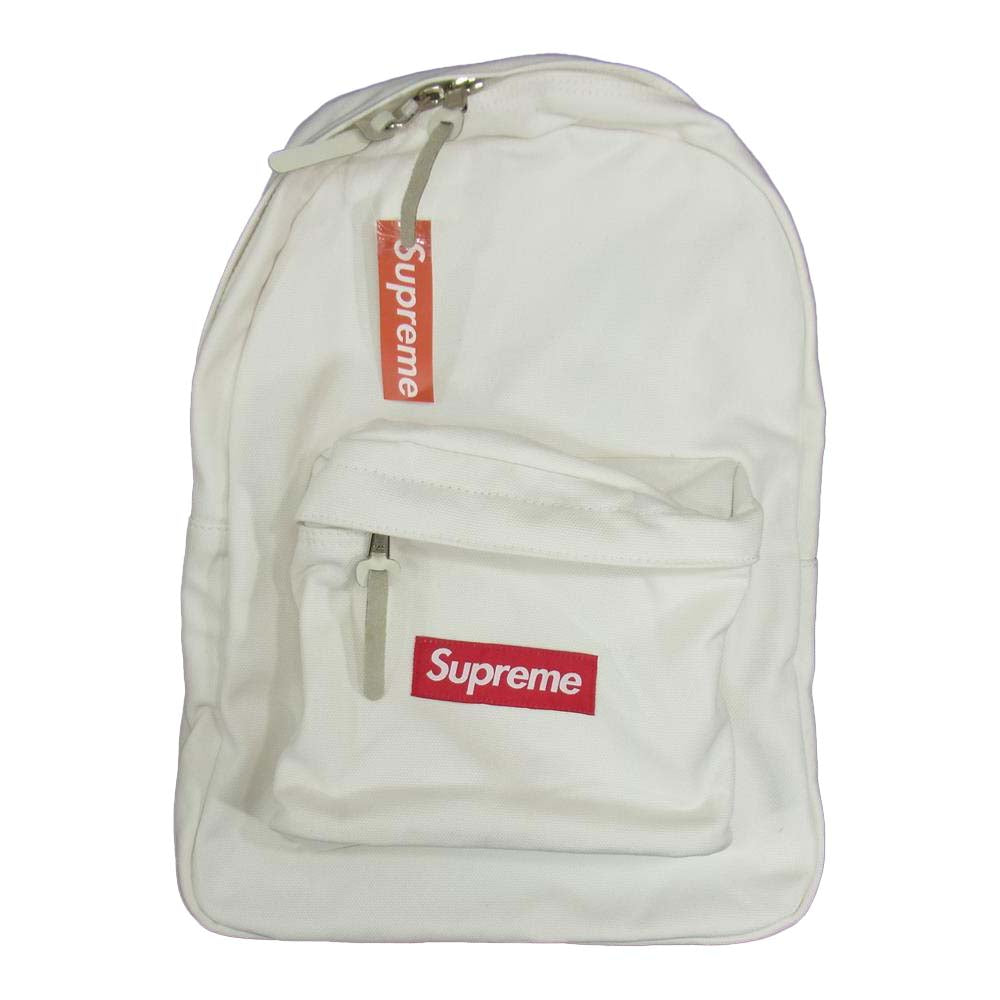 Supreme シュプリーム 20AW Canvas Backpack キャンバス バックパック ホワイト系【極上美品】【中古】