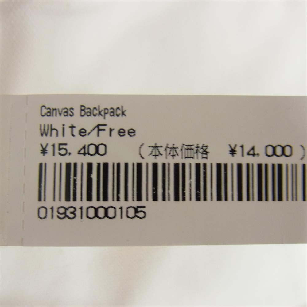 Supreme シュプリーム 20AW Canvas Backpack キャンバス バックパック ホワイト系【極上美品】【中古】