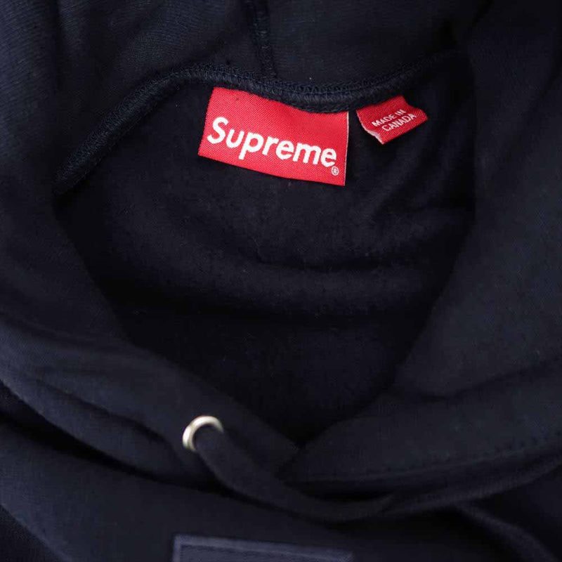 Supreme シュプリーム 20AW Cross Box Logo Hooded Sweatshirt クロスボックスロゴ フーディ ネイビー系 S【美品】【中古】