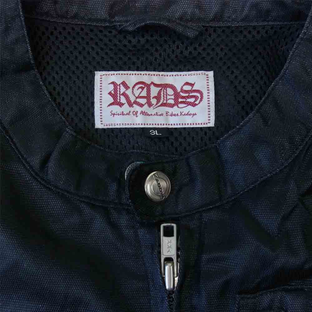 KADOYA カドヤ RADS トライバル 刺繍 ナイロン ライダース ジャケット ブラック系 3L【中古】