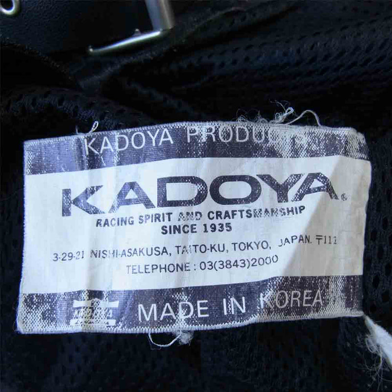 KADOYA カドヤ RADS トライバル 刺繍 ナイロン ライダース ジャケット ブラック系 3L【中古】