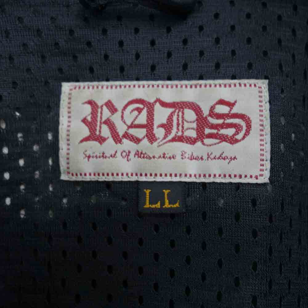 KADOYA カドヤ RADS トライバル 刺繍 レザー ライダース ジャケット ブラック系 LL【中古】