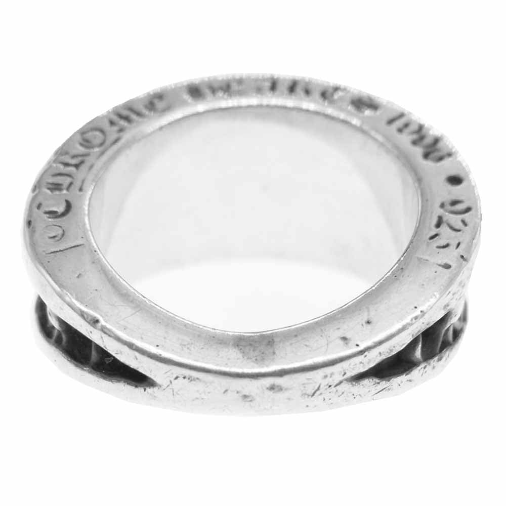 CHROME HEARTS クロムハーツ（原本無） ナローVバンド BSフレア リング  シルバー系 ブラック系 11【中古】