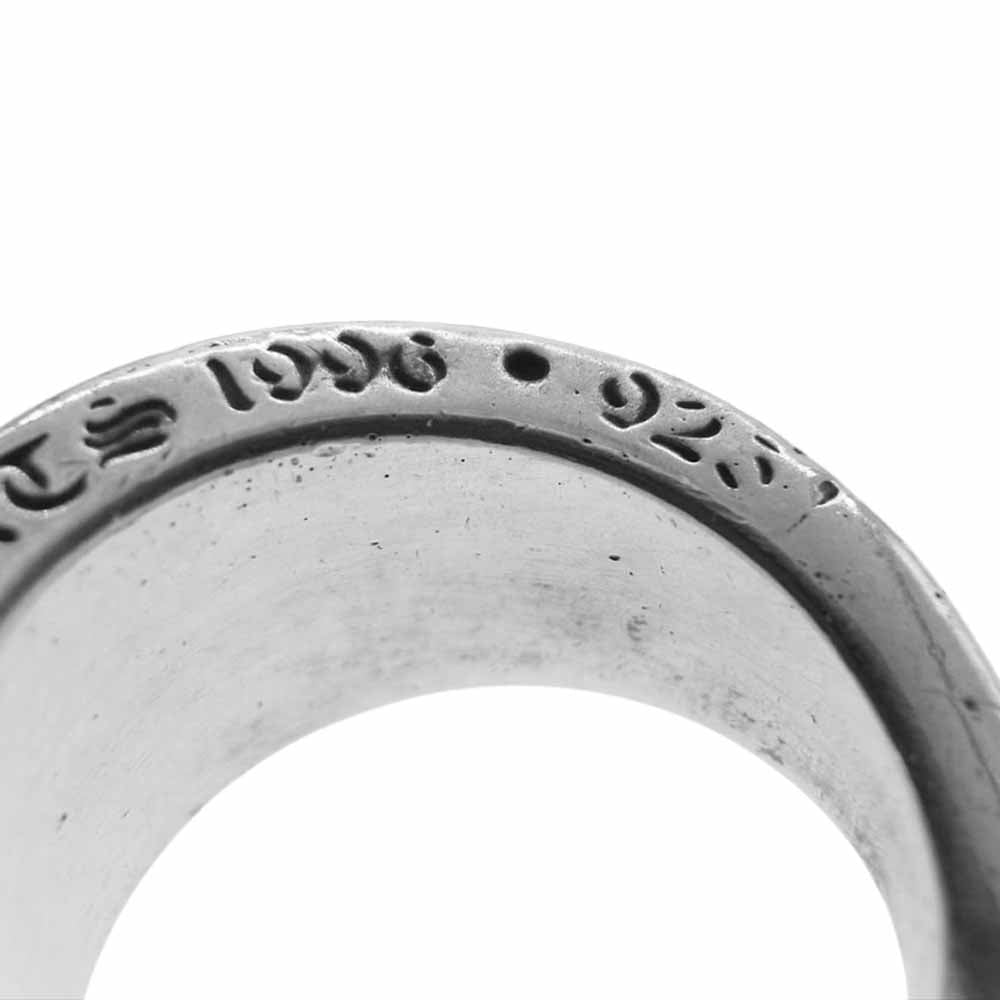 CHROME HEARTS クロムハーツ（原本無） ナローVバンド BSフレア リング  シルバー系 ブラック系 11【中古】
