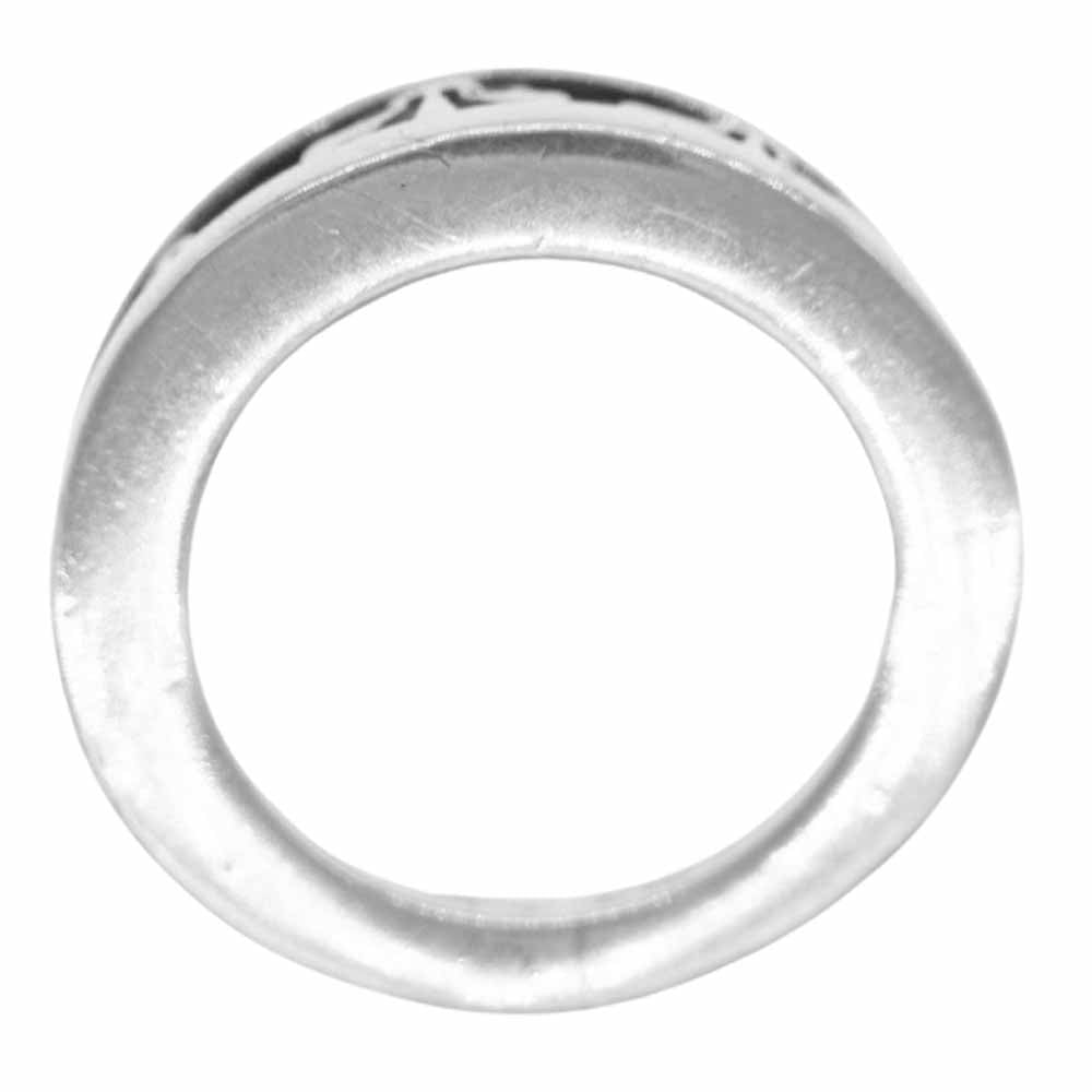 CHROME HEARTS クロムハーツ（原本無） ナローVバンド BSフレア リング  シルバー系 ブラック系 11【中古】