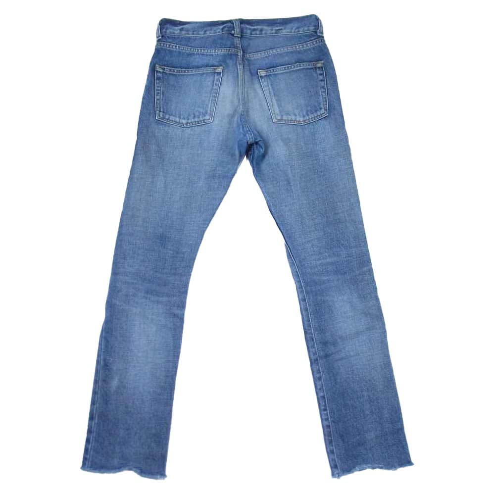 SAINT LAURENT サンローラン 526881 Y750T 国内正規品 ペンキ ダメージ加工 スリム デニム パンツ インディゴブルー系 W25【中古】