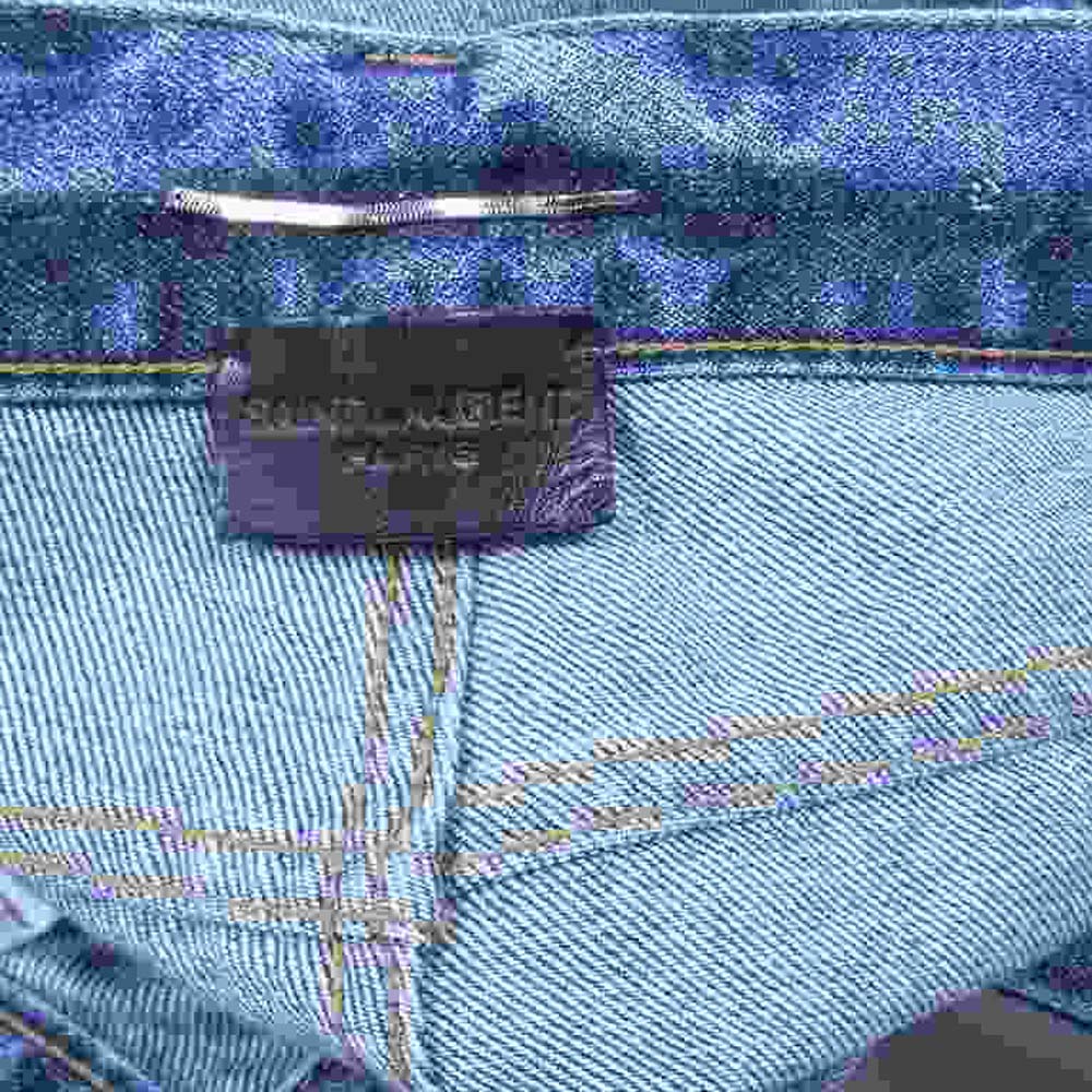 SAINT LAURENT サンローラン 526881 Y750T 国内正規品 ペンキ ダメージ加工 スリム デニム パンツ インディゴブルー系 W25【中古】