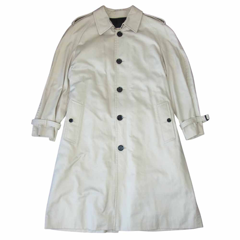 BURBERRY LONDON バーバリー ロンドン カシミヤ混ノヴァチェックライナー付 シングル トレンチコート ベージュ系 52【中古】