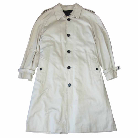 BURBERRY LONDON バーバリー ロンドン カシミヤ混ノヴァチェックライナー付 シングル トレンチコート ベージュ系 52【中古】