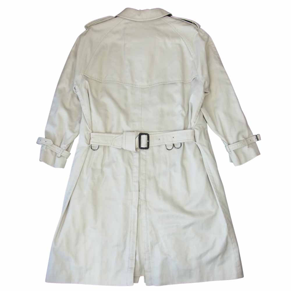 BURBERRY LONDON バーバリー ロンドン カシミヤ混ノヴァチェックライナー付 シングル トレンチコート ベージュ系 52【中古】