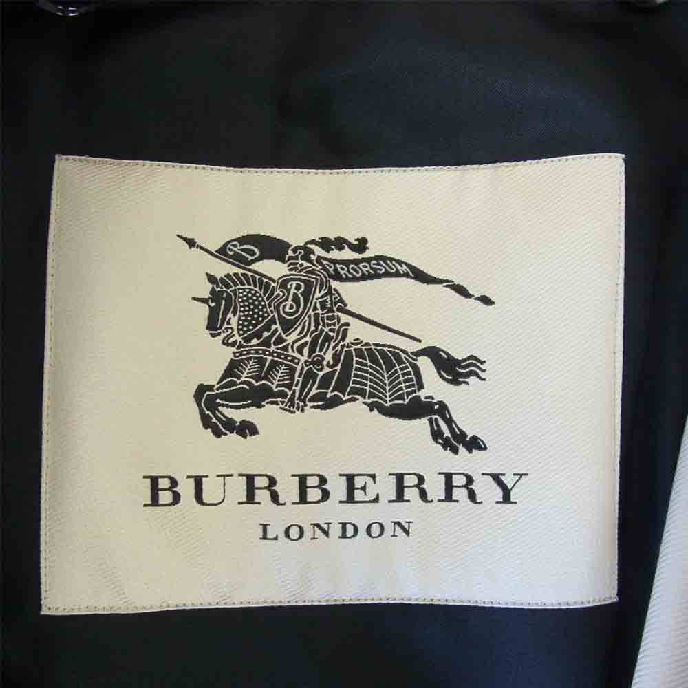 BURBERRY LONDON バーバリー ロンドン カシミヤ混ノヴァチェックライナー付 シングル トレンチコート ベージュ系 52【中古】