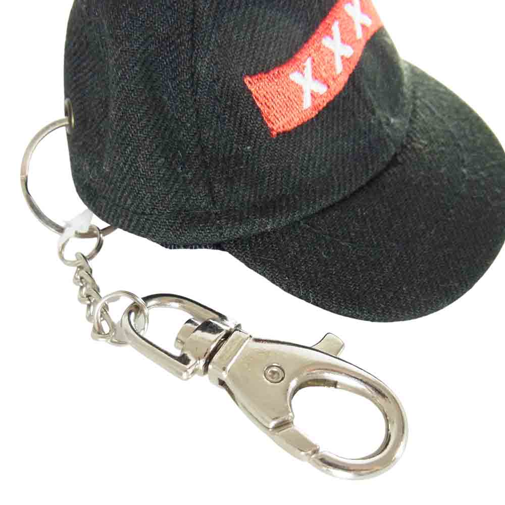 GOD SELECTION XXX ゴッドセレクション × New Era  ニューエラ KEY CHAIN キーチェイン キーホルダー ブラック系【極上美品】【中古】