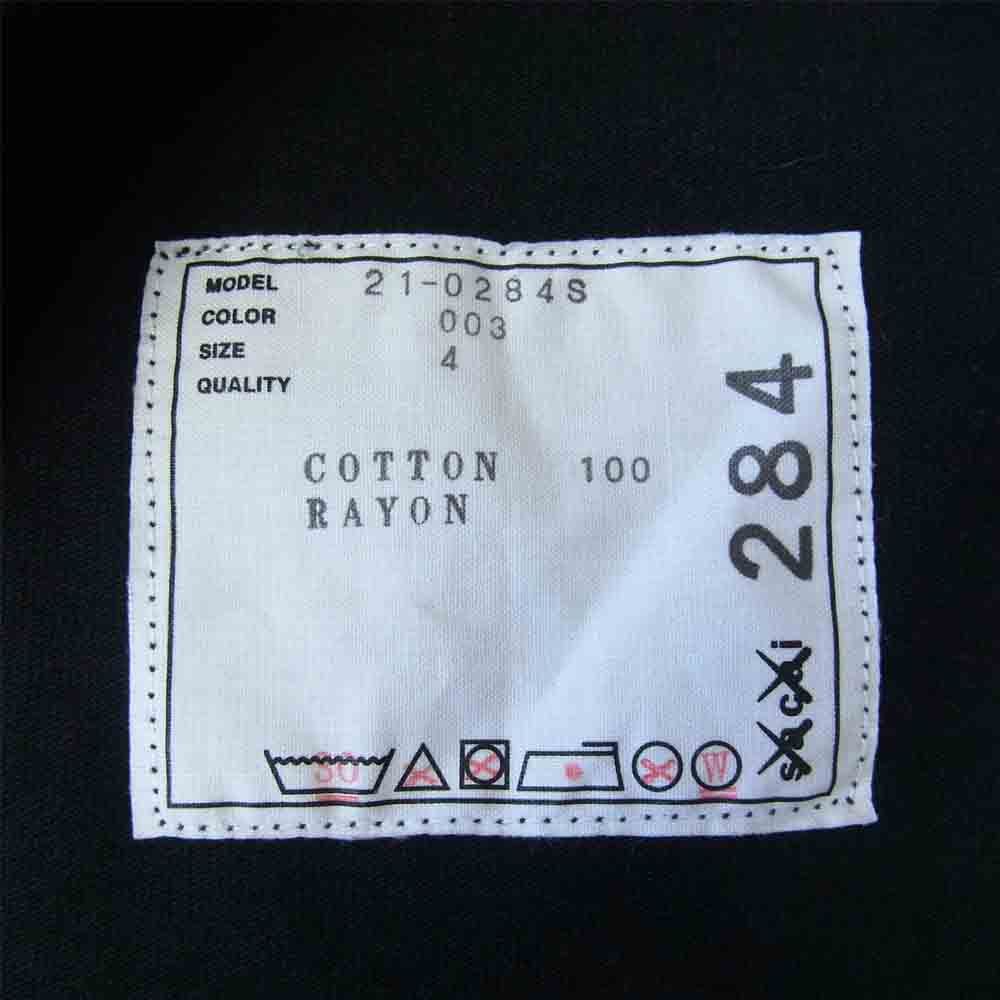 Sacai サカイ 21-0284S x KAWS カウズ Embroidery Long Sleeve T-Shirt エンブロイダリー ロングスリーブ 長袖 Tシャツ ブラック系 4【新古品】【未使用】【中古】