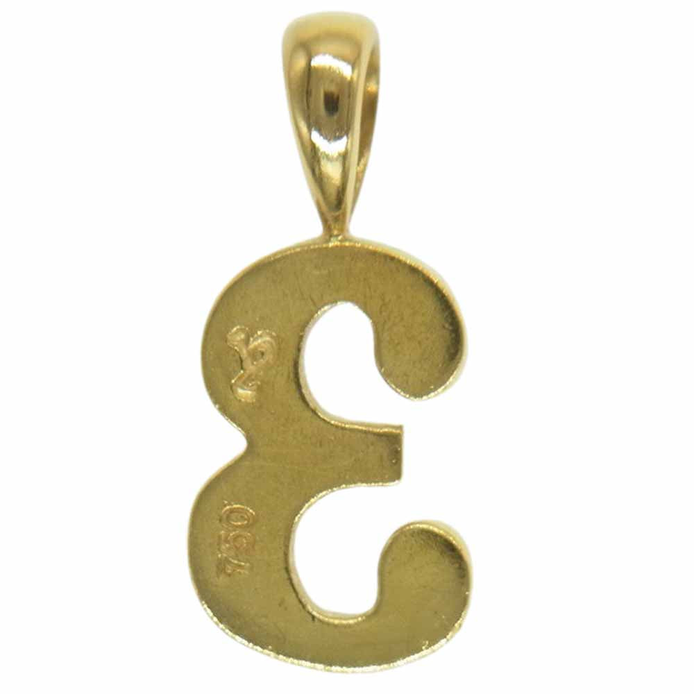 EYEFUNNY アイファニー No.3 K18YG ダイヤ ペンダント ゴールド系【美品】【中古】