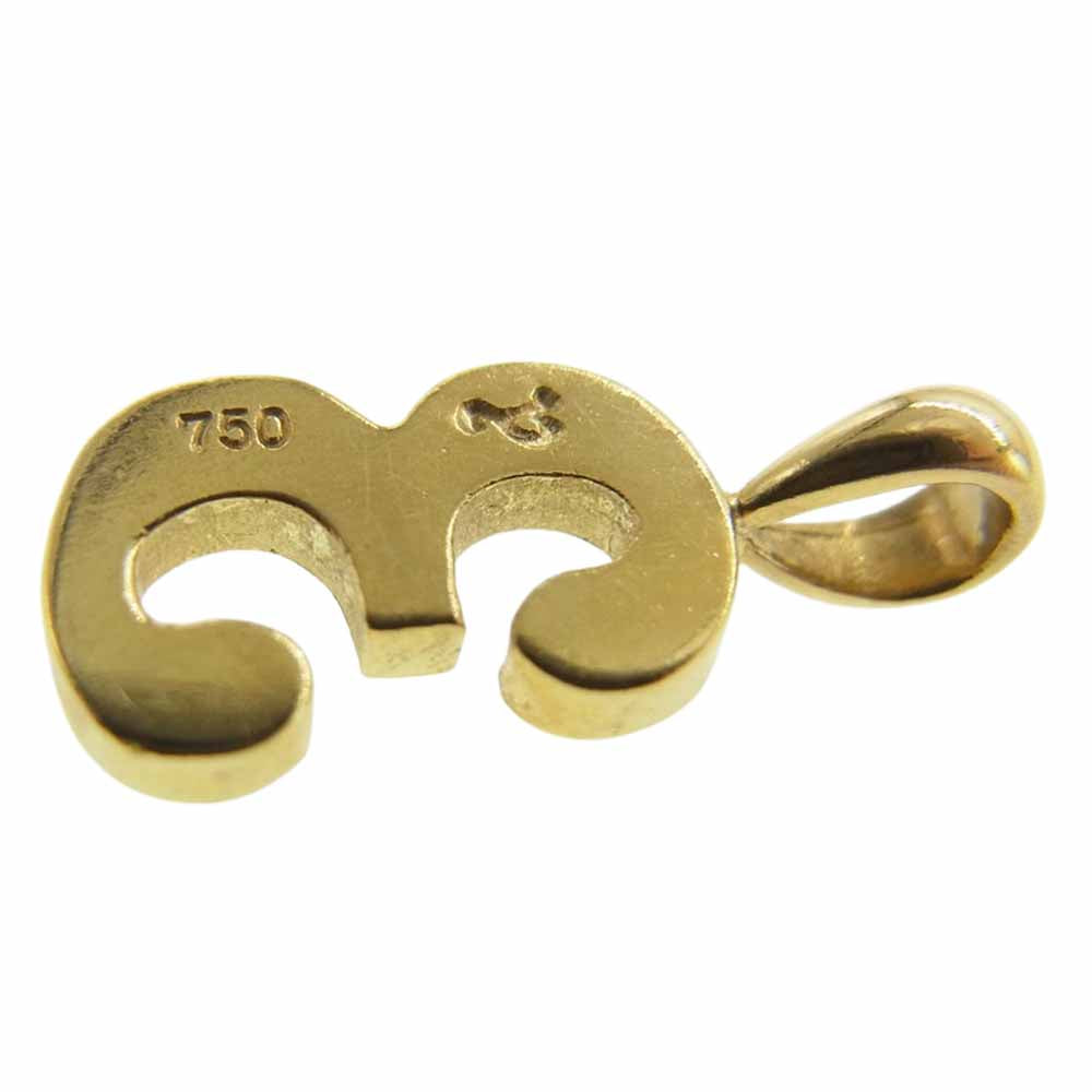 EYEFUNNY アイファニー No.3 K18YG ダイヤ ペンダント ゴールド系【美品】【中古】
