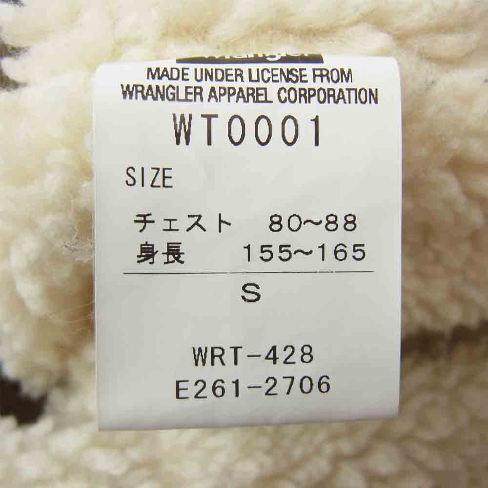 Wrangler ラングラー WT0001 コーデュロイ ボア ランチコート ベージュ系 S【中古】