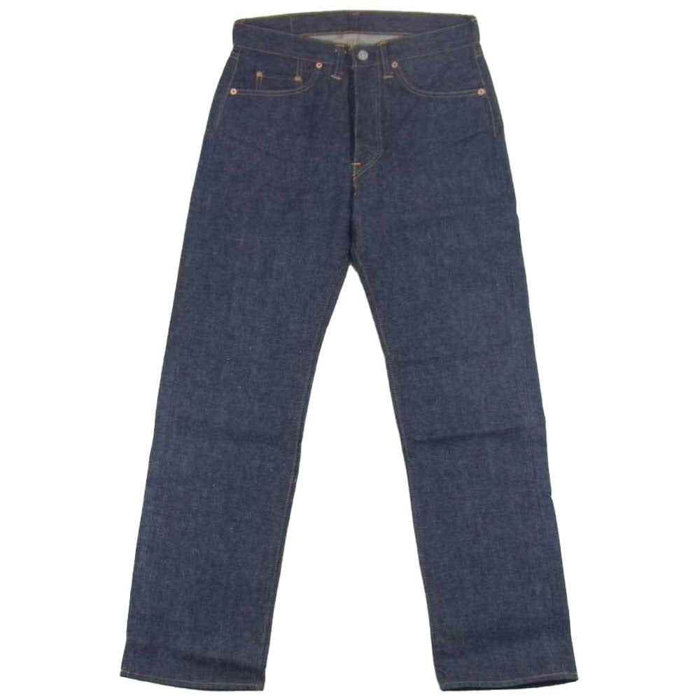 Levi's リーバイス デッドストック フラッシャー付 66~69年製 501 A-Type BIGE ボタン裏刻印4 赤耳セルビッチ 紙パッチ ウエストバンド裏上チェーンステッチ フロントボタン脇平行ステッチ 紺カンヌキ デニム パンツ インディゴブルー系 31【美品】【中古】