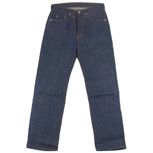 Levi's リーバイス デッドストック フラッシャー付 66~69年製 501 A-Type BIGE ボタン裏刻印4 赤耳セルビッチ 紙パッチ ウエストバンド裏上チェーンステッチ フロントボタン脇平行ステッチ 紺カンヌキ デニム パンツ インディゴブルー系 31【美品】【中古】