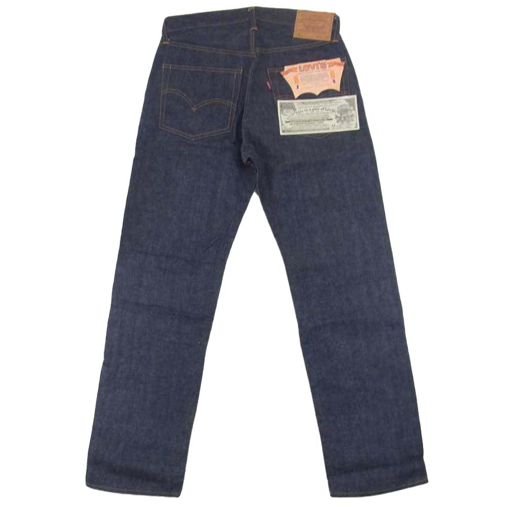 Levi's リーバイス デッドストック フラッシャー付 66~69年製 501 A-Type BIGE ボタン裏刻印4 赤耳セルビッチ 紙パッチ ウエストバンド裏上チェーンステッチ フロントボタン脇平行ステッチ 紺カンヌキ デニム パンツ インディゴブルー系 31【美品】【中古】