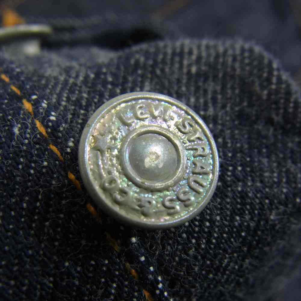Levi's リーバイス デッドストック フラッシャー付 66~69年製 501 A-Type BIGE ボタン裏刻印4 赤耳セルビッチ 紙パッチ ウエストバンド裏上チェーンステッチ フロントボタン脇平行ステッチ 紺カンヌキ デニム パンツ インディゴブルー系 31【美品】【中古】