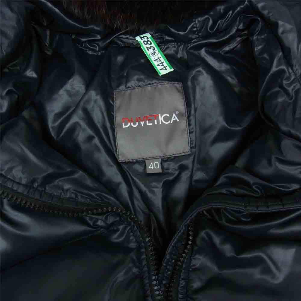 DUVETICA デュベティカ 国内正規代理店証明カード付属 Kappa カッパ ダウンコート ブラック系 40【美品】【中古】