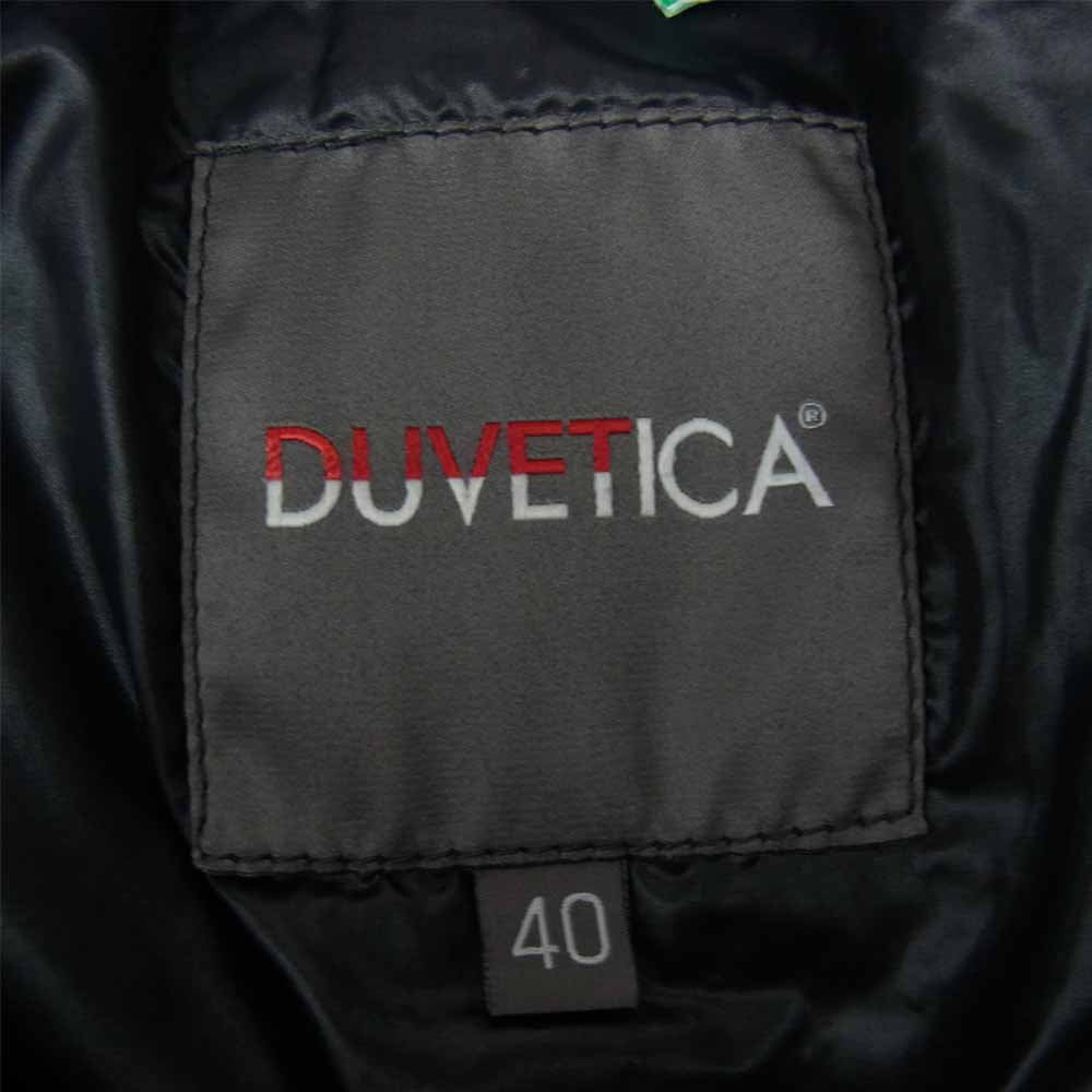 DUVETICA デュベティカ 国内正規代理店証明カード付属 Kappa カッパ ダウンコート ブラック系 40【美品】【中古】