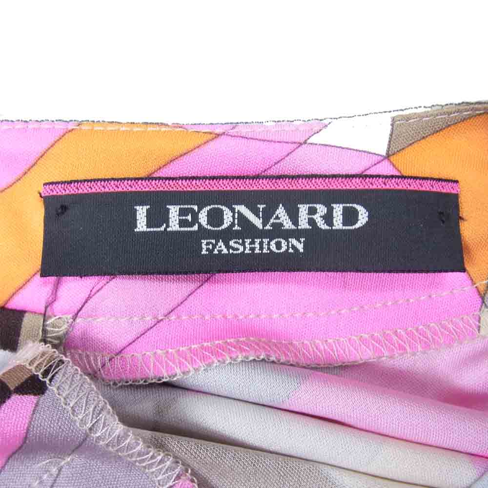 LEONARD レオナール 0340243 総柄 膝丈 ワンピース マルチカラー系 2【美品】【中古】