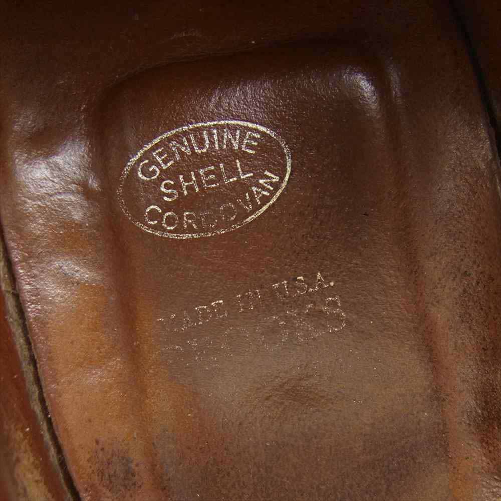 ALDEN オールデン × Brooks Brothers ブルックスブラザーズ SHELL CORDOVAN シェルコードバン キャップトゥ シューズ バーガンディー US10.5D【中古】