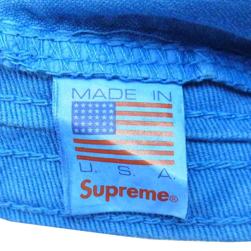 Supreme シュプリーム 21SS Overdyed Camo Camp Cap オーバーダイ カモ キャンプ キャップ ブルー系【中古】
