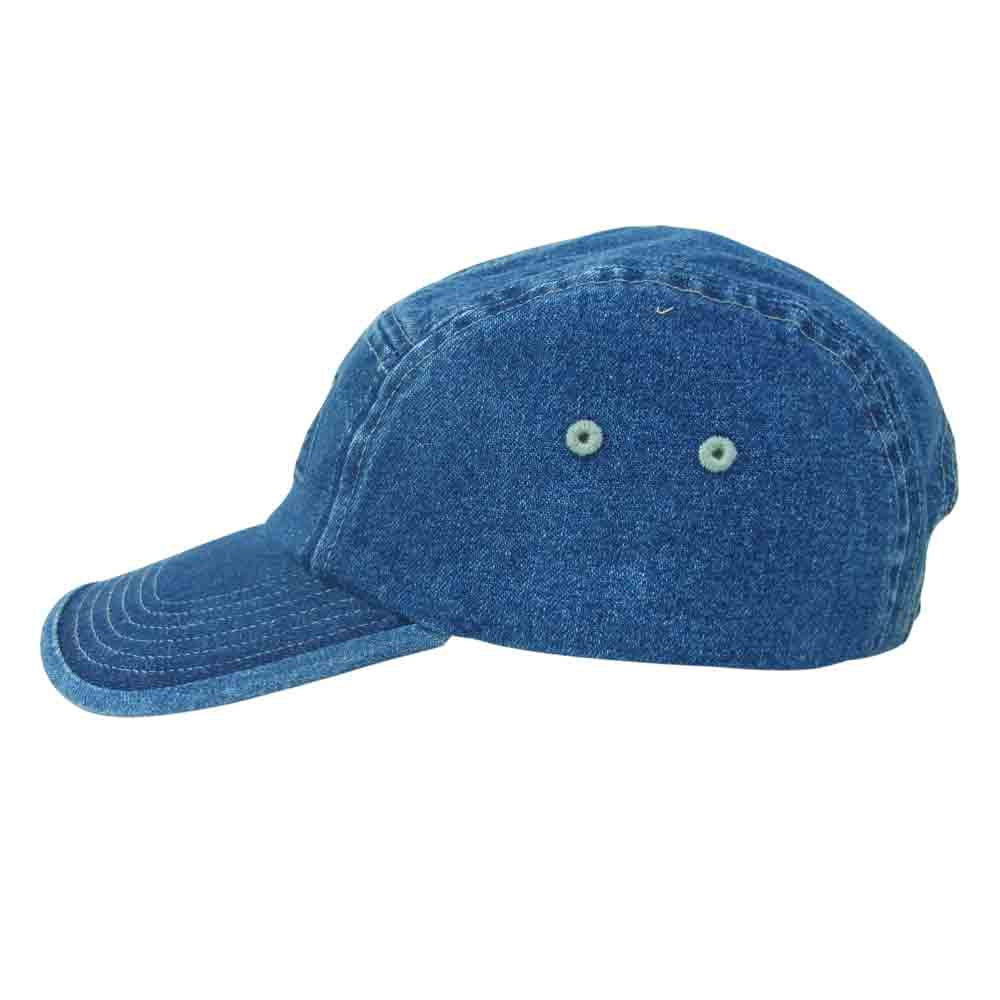 Supreme シュプリーム 20SS Embossed Denim Camp Cap エンボス ボックスロゴ デニム キャンプ キャップ インディゴブルー系【中古】