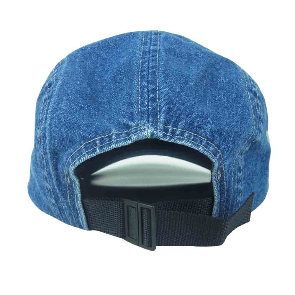 Supreme シュプリーム 20SS Embossed Denim Camp Cap エンボス ボックスロゴ デニム キャンプ キャップ インディゴブルー系【中古】