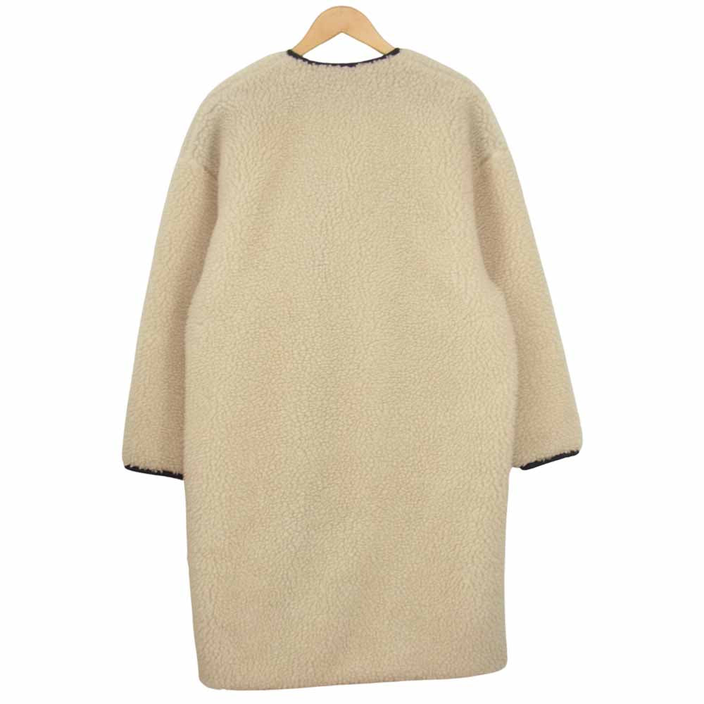 HYKE ハイク 18AW 182-17175-012 FAUX SHEARLING COAT ロング ボアコート オフホワイト系 1【美品】【中古】