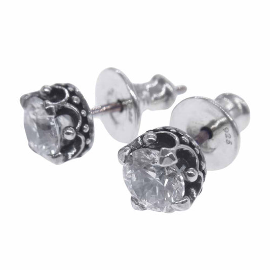 Justin Davis ジャスティンデイビス SEJ215 sh/clr DEBUTANT ピアス ジルコニア 2個セット シルバー系【中古】