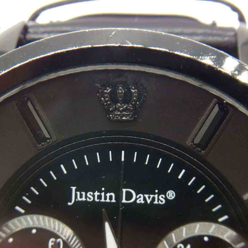 Justin Davis ジャスティンデイビス BBB004 清春 JD&K クロノグラフ 腕時計 ブラック系【中古】