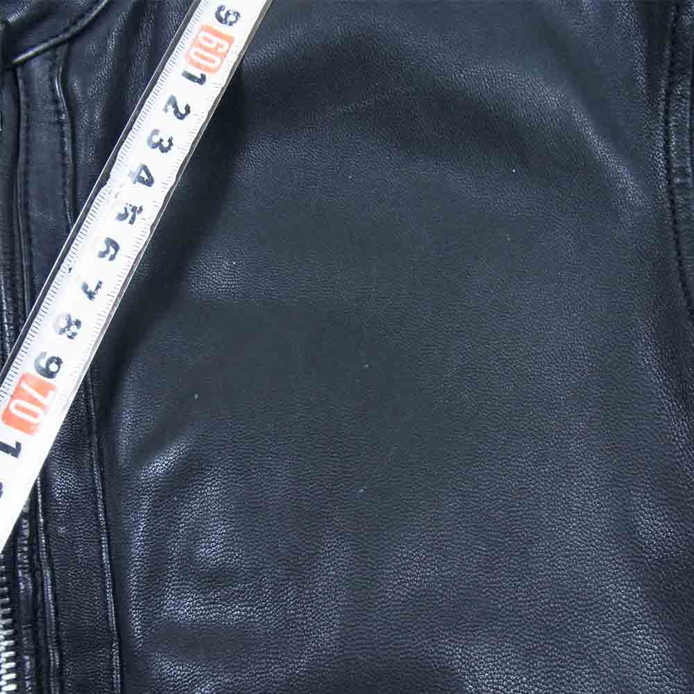 UNITED ARROWS ユナイテッドアローズ BEAUTY＆YOUTH ゴートスキン レザー シングル ライダース ジャケット ブラック系 S【中古】