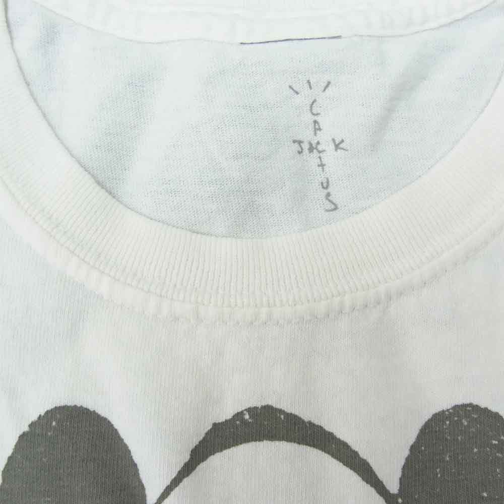 FRAGMENT DESIGN フラグメントデザイン CJFR-SS01 Travis Scott × Cactus Jack KAWS 半袖 Tシャツ M ホワイト系 M【新古品】【未使用】【中古】