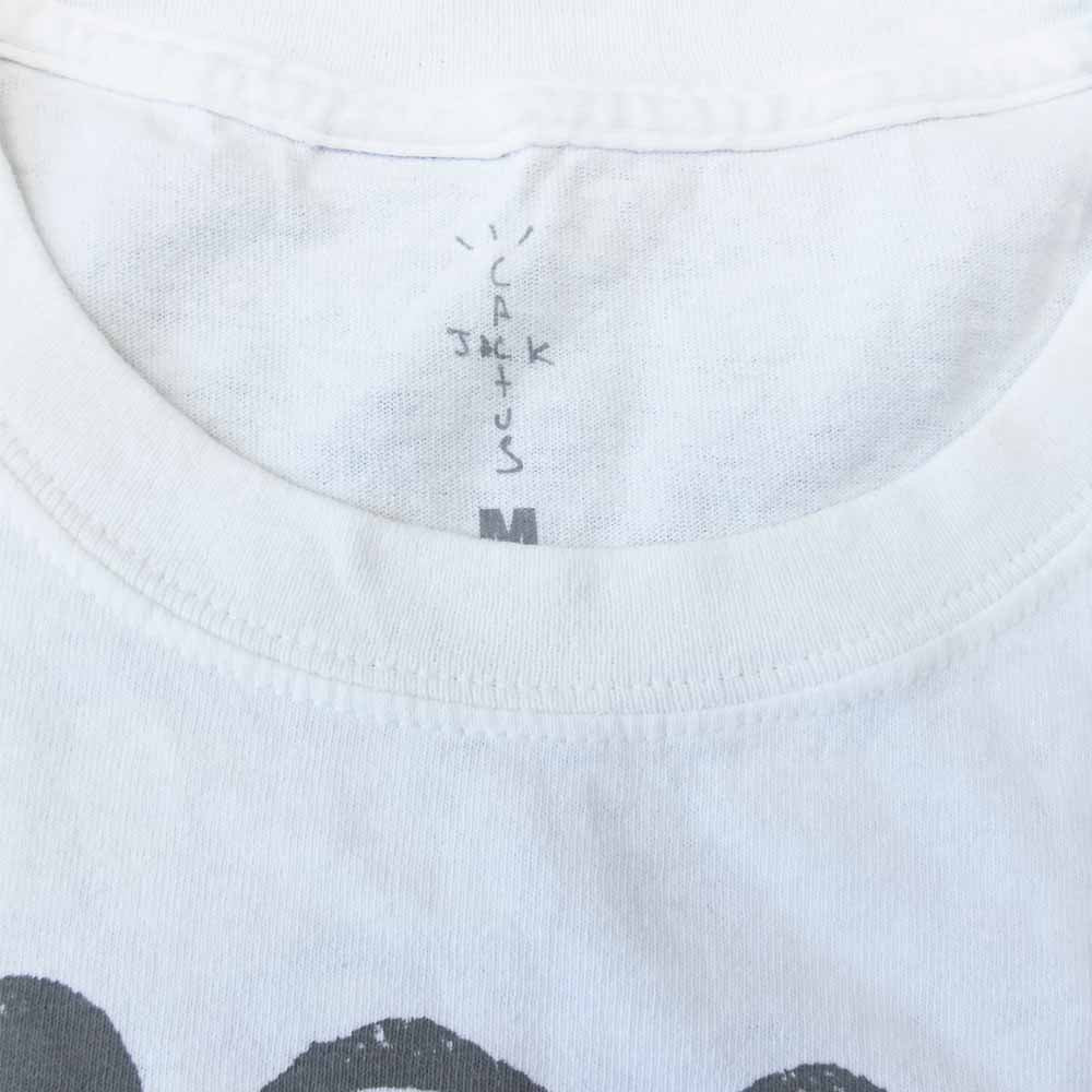 FRAGMENT DESIGN フラグメントデザイン CJFR-SS01 Travis Scott × Cactus Jack KAWS 半袖 Tシャツ M ホワイト系 M【新古品】【未使用】【中古】