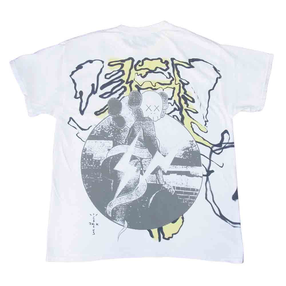 FRAGMENT DESIGN フラグメントデザイン CJFR-SS01 Travis Scott × Cactus Jack KAWS 半袖 Tシャツ M ホワイト系 M【美品】【中古】