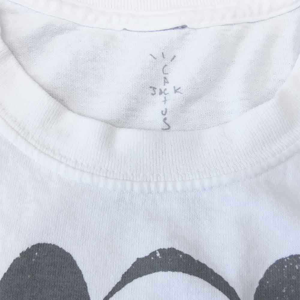 FRAGMENT DESIGN フラグメントデザイン CJFR-SS01 Travis Scott × Cactus Jack KAWS 半袖 Tシャツ M ホワイト系 M【美品】【中古】